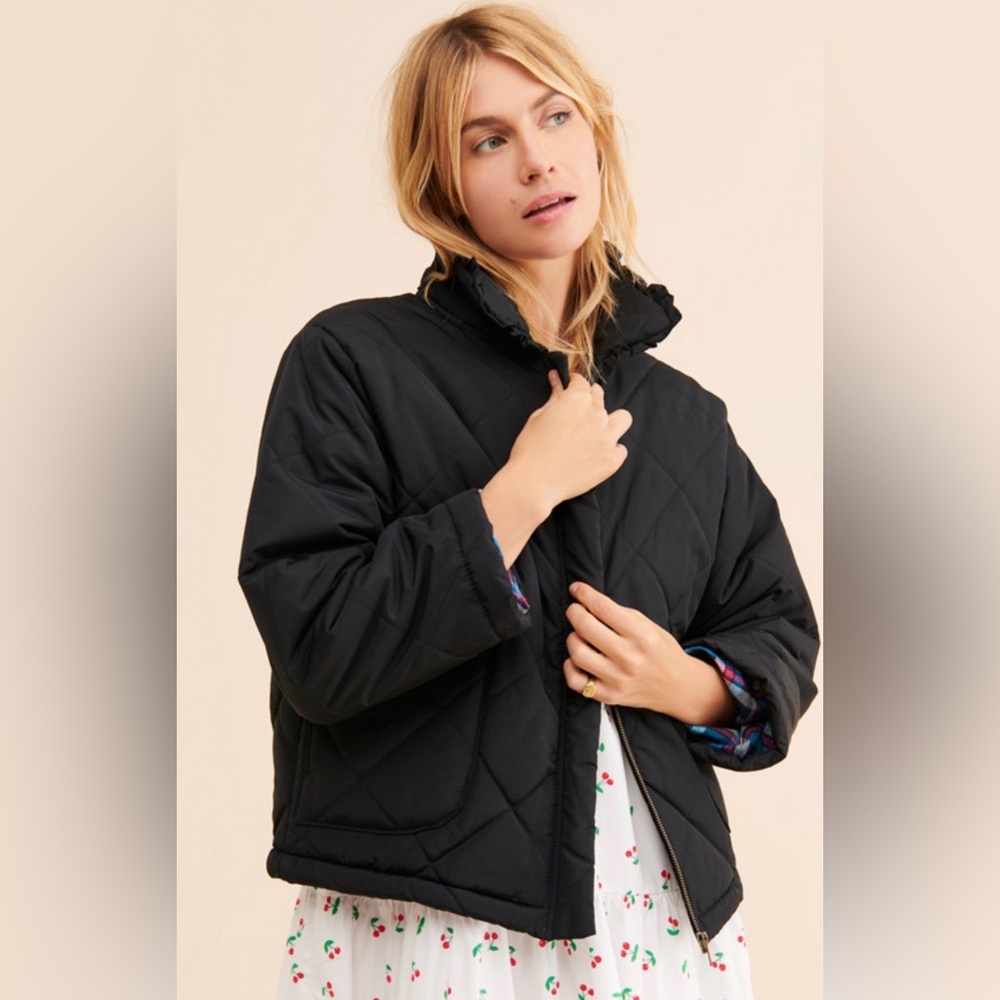 Tach Clothing Geo Quilted Puffer in Black. Size Large - Picture 1 of 9